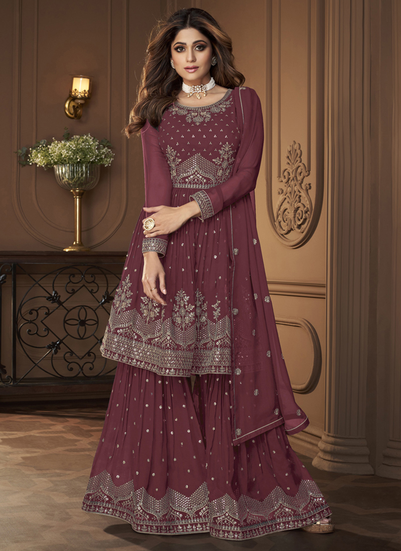 Online party wear sharara suit best sale